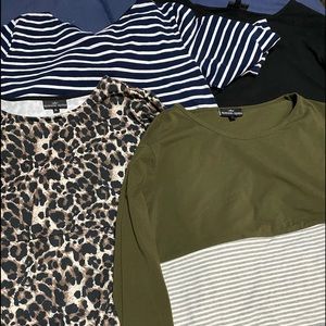4 nursing long sleeve shirts